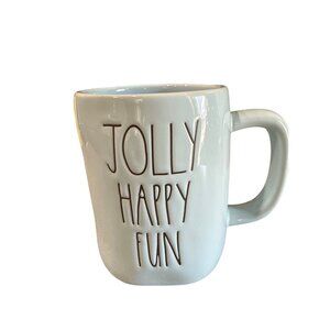 💖Rae Dunn "Jolly Happy Fun" Frosty The Snowman Ceramic Mug Dishwasher Safe